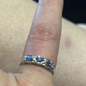 3 stone tanzanite ring